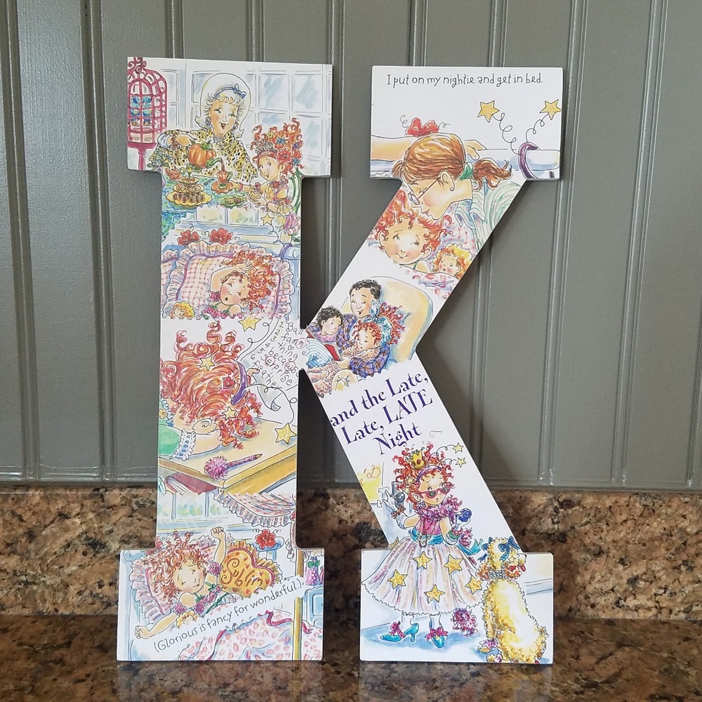 Custom Fancy Nancy wooden letter